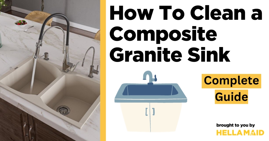how to clean a composite granite sink