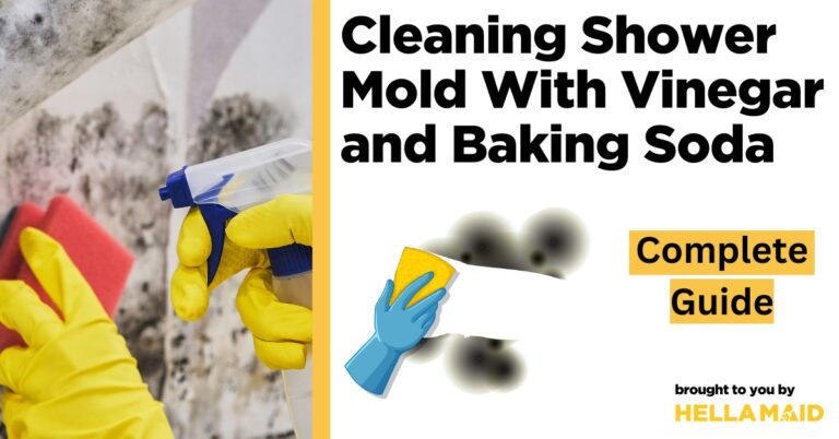 cleaning shower mold with vinegar and baking soda
