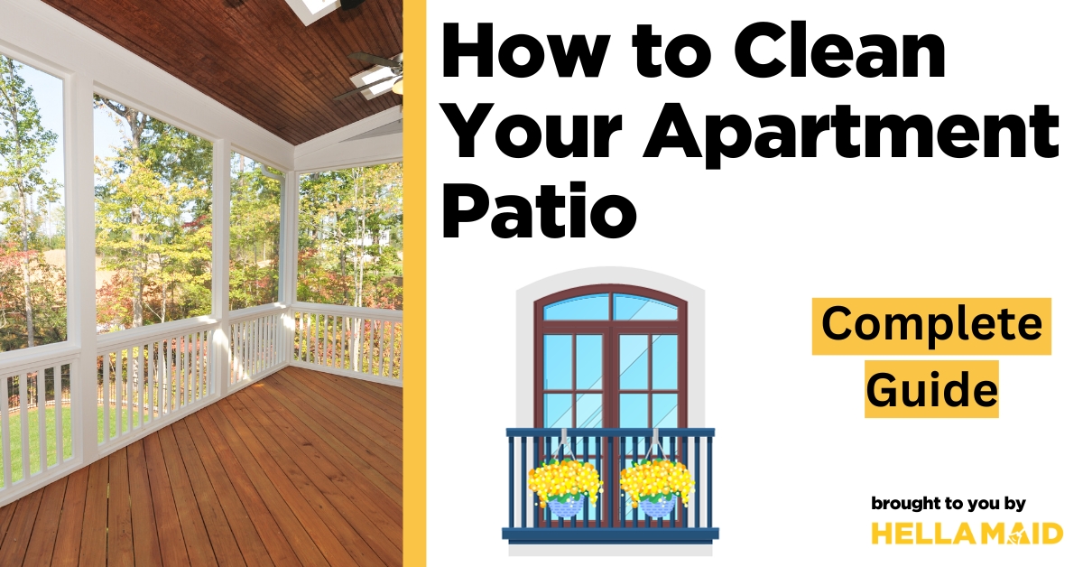 how to clean apartment patio