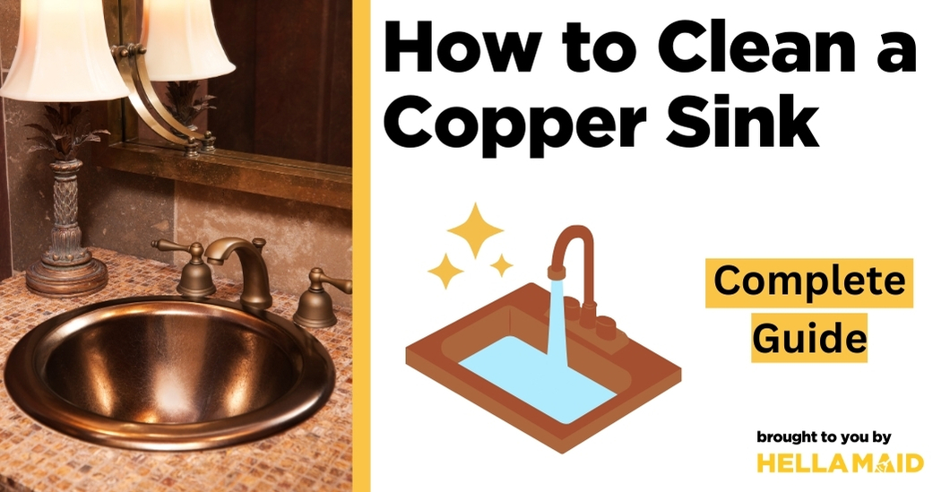 how to clean a copper sink