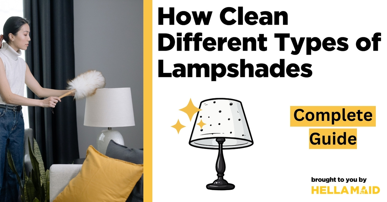 how to clean lampshade