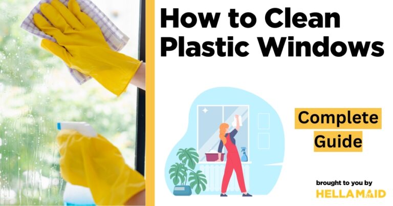 how to clean plastic windows