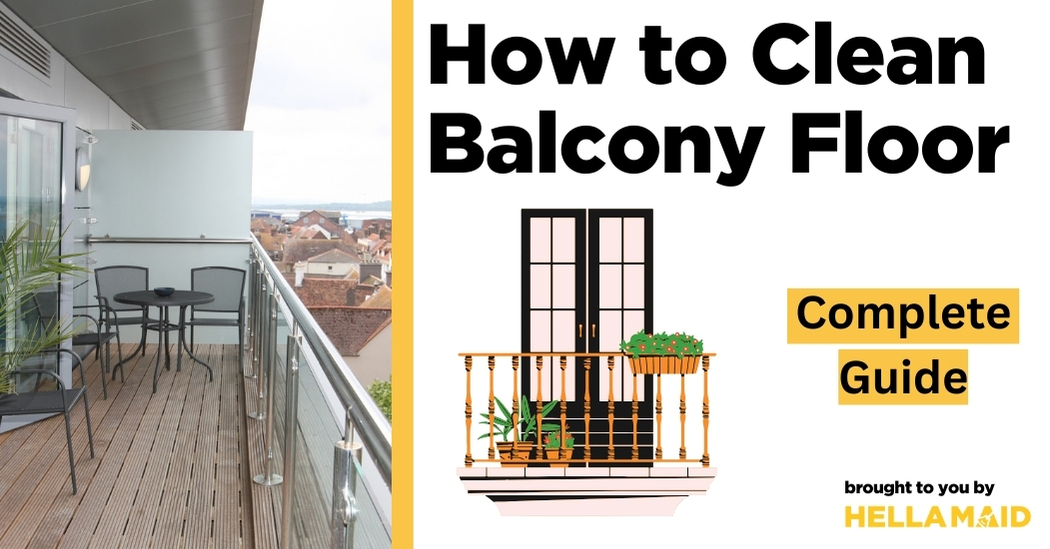 how to clean balcony floor