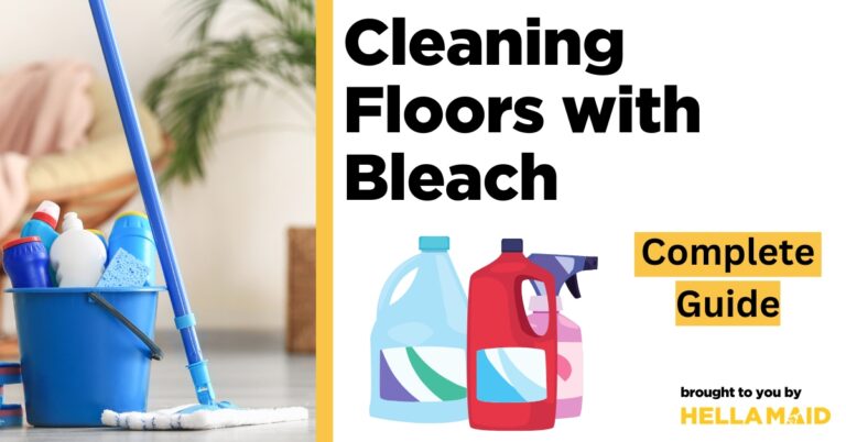 cleaning floors with bleach
