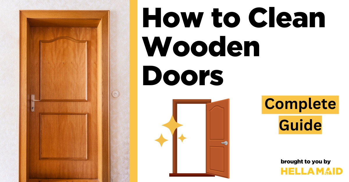 how to clean wooden doors