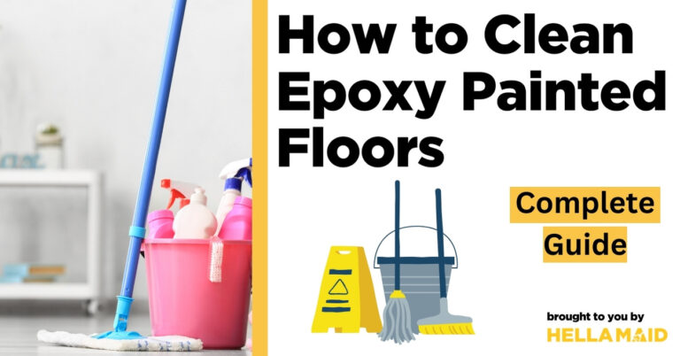 how to clean epoxy painted floors