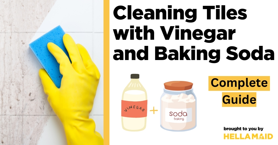 cleaning tiles with vinegar and baking soda