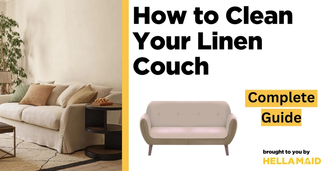 how to clean linen couch