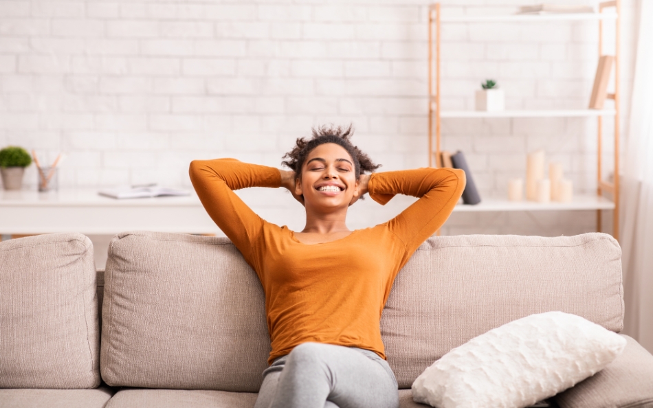 stress-free because of a clean home
