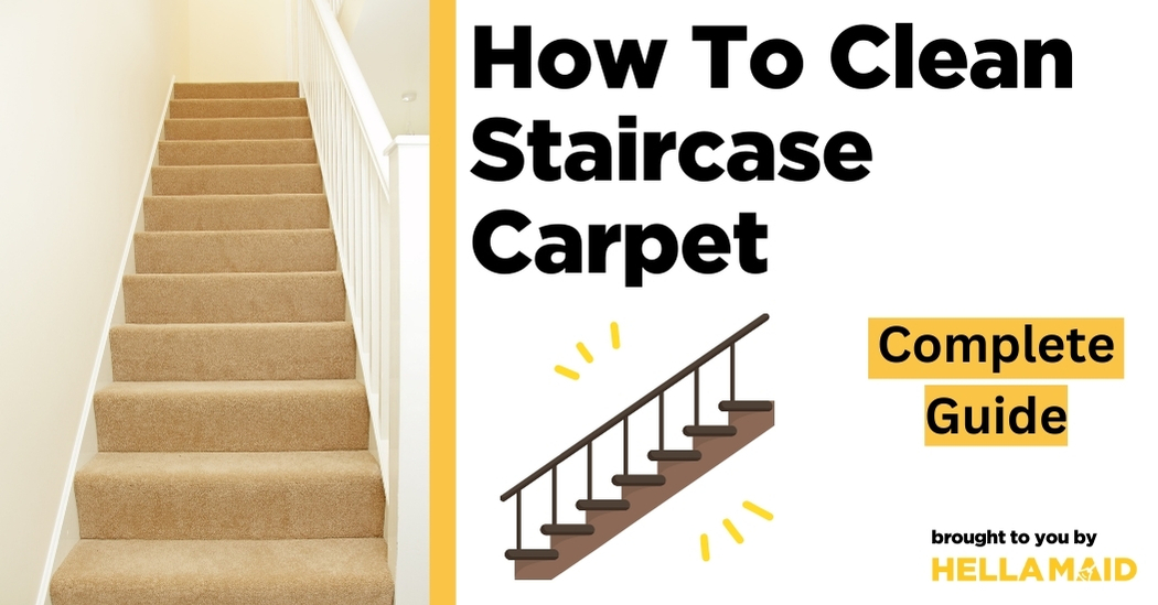how to clean staircase carpet
