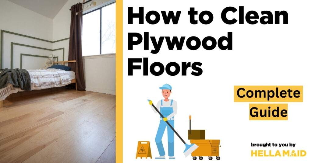 how to clean plywood floors