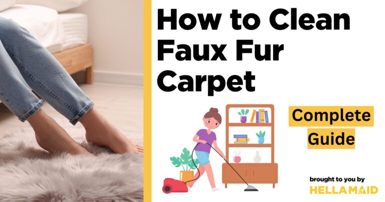 how to clean faux fur carpet