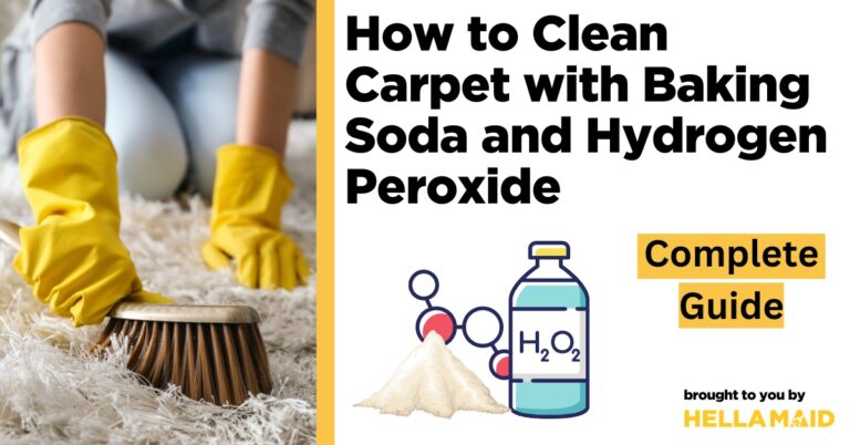how to clean carpet with baking soda and hydrogen peroxide
