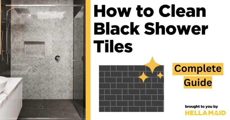 how to clean black shower tile