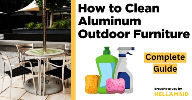how to clean aluminum outdoor furniture