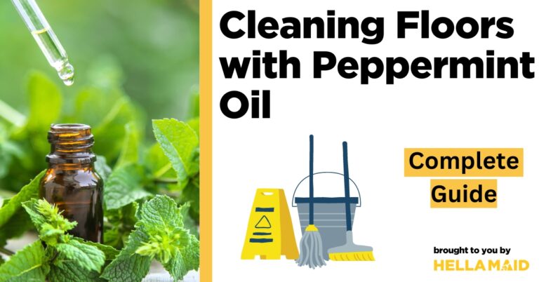 cleaning floors with peppermint oil