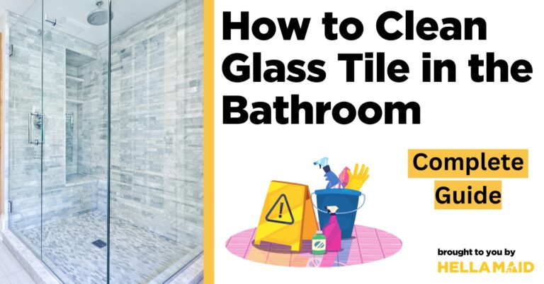 how to clean glass tile