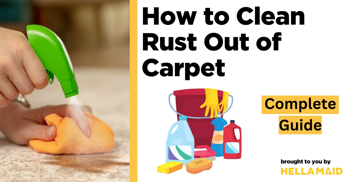 how to clean rust out of carpet