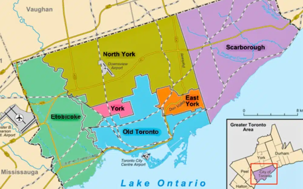 the six municipalities