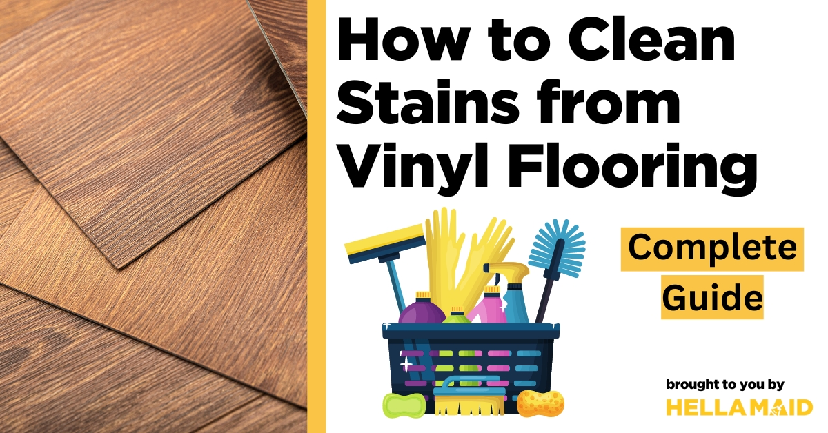 how to clean stains from vinyl flooring