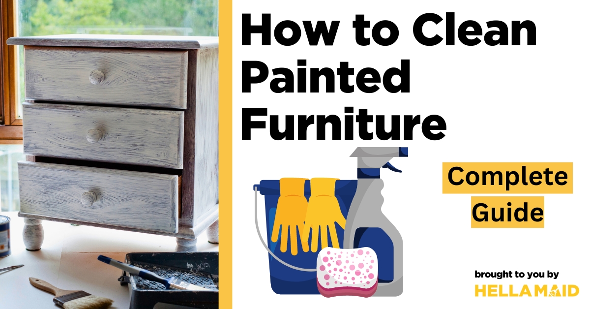 how to clean painted furniture