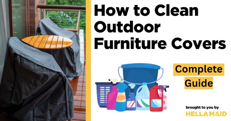 how to clean outdoor furniture covers