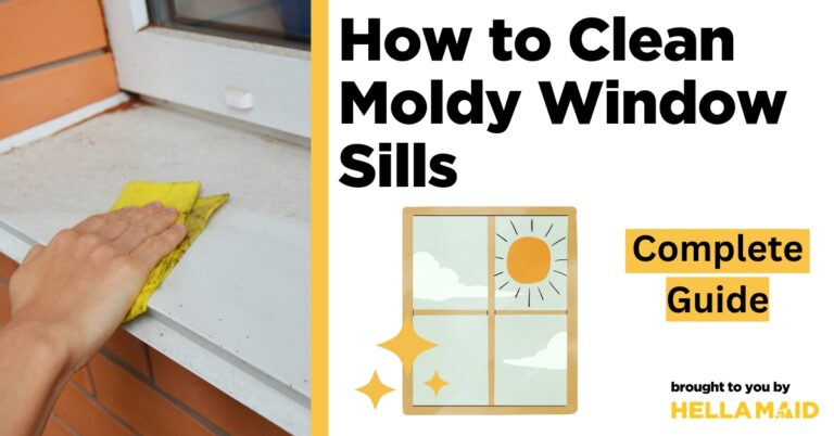 how to clean moldy window sills