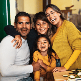 happy family after home cleaning service in Richmond Hill
