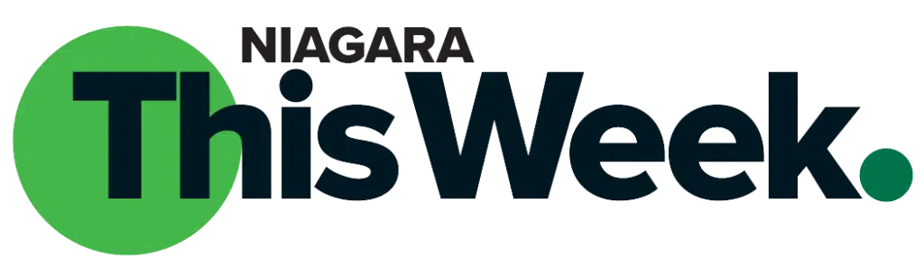 Logo of Niagara This Week featuring the text 'NIAGARA This Week.' with a green circle background for 'This' and a green dot at the end.