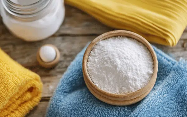 using backing soda to clean microfiber towels