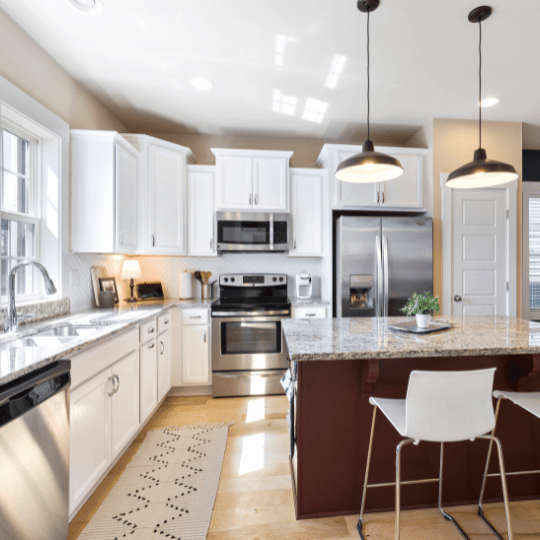 beautiful kitchen after deep cleaning services in Markham