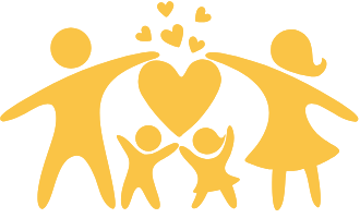 Hellamaid Customized Cleaning Packages – Icon featuring a family of four holding hands and a heart symbol, representing love and care for your home and family.