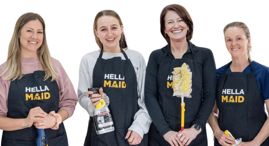 hellamaid home cleaning services team