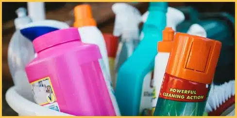 Various cleaning products.