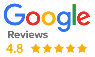 Google Reviews rating badge showing Hellamid Cleaning with a 4.8-star customer rating, highlighting trusted residential and commercial cleaning services.