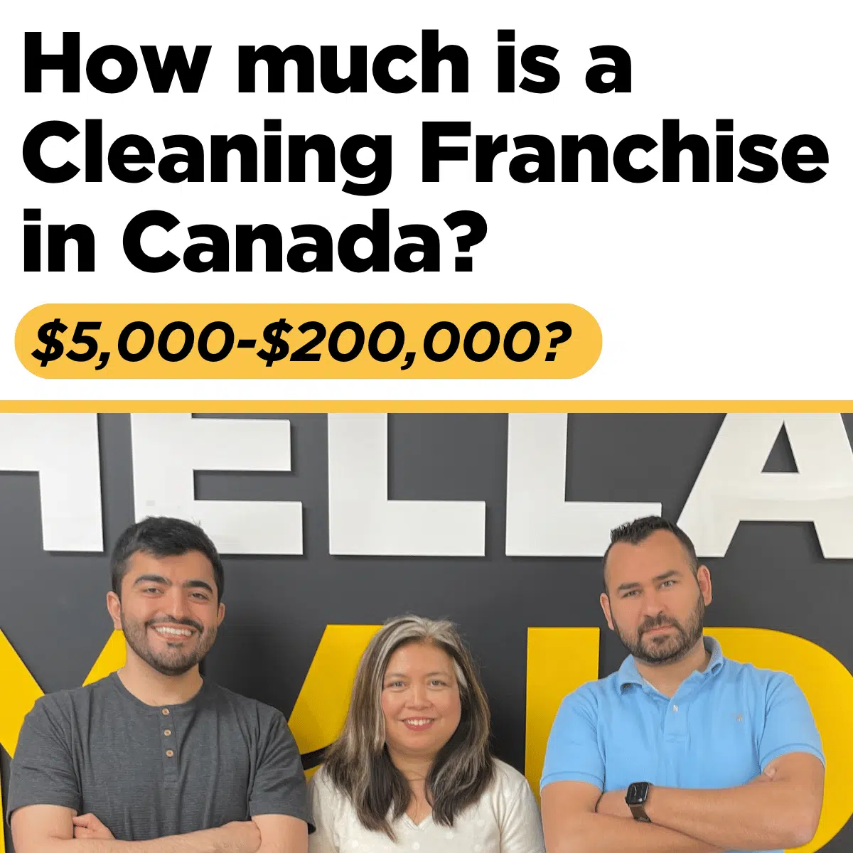 Hellamaid founders at the company's Ontario office